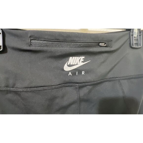 Nike Air Pants Womens Size Medium Black Orange Blue 7/8 Leggings Running Yoga - Picture 4 of 10